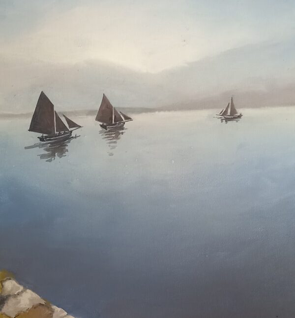 Whispering Winds On Regatta Day - Seascape Painting